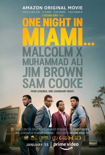 One Night in Miami!  A Powerful Exploration of Brotherhood, Dreams, and Racial Tension in 1960s America!